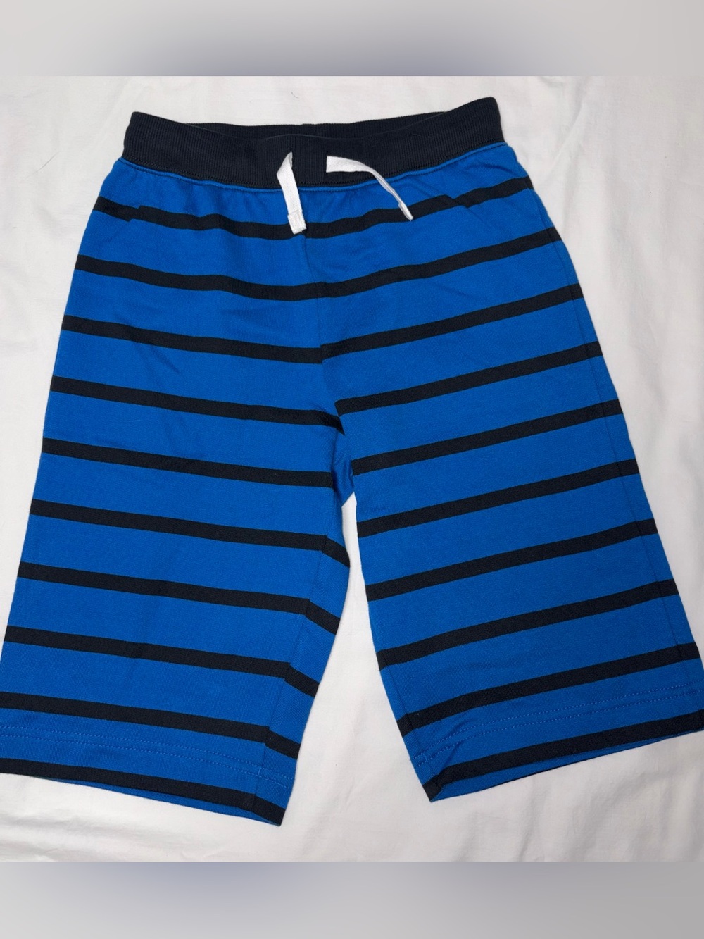 Hanna Andersson 100% cotton striped shorts w/drawstring waist sz 10 NWT